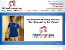 Tablet Screenshot of midamericanbuildingservices.com